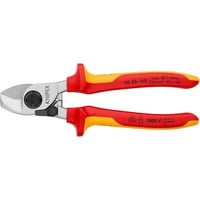 KNIPEX Coupe-câbles 95 12 165, Tenailles de cran avec gaines bi-matière, brunie