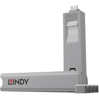 Lindy 40427 bloqueur de port Bloqueur de port + clé USB Type-C Blanc 5 pièce(s), Verrou antivol Bloqueur de port + clé, USB Type-C, Blanc, 5 pièce(s), 10 g