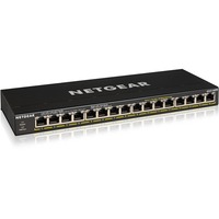 Netgear GS316P Non-géré Gigabit Ethernet (10/100/1000) Connexion Ethernet, supportant l'alimentation via ce port (PoE) Noir, Switch Non-géré, Gigabit Ethernet (10/100/1000), Full duplex, Connexion Ethernet, supportant l'alimentation via ce port (PoE), Montage mural