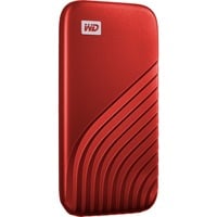 WD My Passport 2000 Go Rouge SSD externe Rouge, 2000 Go, USB Type-C, 3.2 Gen 2 (3.1 Gen 2), 1050 Mo/s, Protection par mot de passe, Rouge