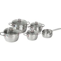 WMF Quality One 07.7455.6380 lot de casseroles 9 pièce(s), Ensemble de pot Acier inoxydable, Ensemble d’ébullition, Acier inoxydable, Acier inoxydable, Acier inoxydable, Acier inoxydable, Acier inoxydable