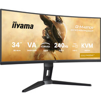 iiyama G-MASTER GCB3486WQSCP-B1 écran plat de PC 86,4 cm (34") 3440 x 1440 pixels UltraWide Quad HD Noir Moniteur gaming incurvé Noir, 86,4 cm (34"), 3440 x 1440 pixels, UltraWide Quad HD, 0,4 ms, Noir