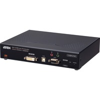 ATEN Émetteur KVM un affichage DVI-I sur IP avec accès à Internet, Extension DVI Transmetteur, Avec fil, 0,00006 MHz, 1920 x 1200 pixels, Noir, Métal