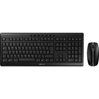 CHERRY STREAM DESKTOP Ensemble Clavier & Souris sans fil, noir, USB, AZERTY - FR set de bureau Noir, Layout FR (AZERTY), Technologie SX, 100%, noir, USB, AZERTY - FR, Taille réelle (100 %), Sans fil, RF sans fil, AZERTY, Noir, Souris incluse