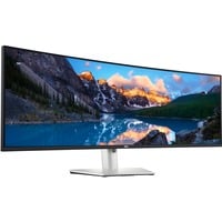 Dell UltraSharp U4924DW 49" Moniteur UltraWide incurvé  Argent/Noir, 2x HDMI, Mini-DisplayPort, 5x USB-A, 5x USB-C, RJ-45