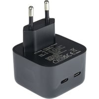 Inter-Tech Chargeur PD-2036, 2x USB-C Charger Noir