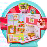 MGA Entertainment Spaces Starter Pack- Pizza, Bricolage Miniverse Spaces Starter Pack- Pizza, Café, 8 an(s), Multicolore, Plastique