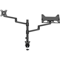 goobay Support de moniteur Deluxe avec bras pour ordinateur portable Noir