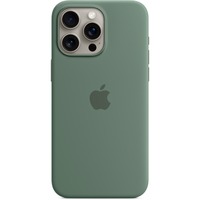 Apple Coque en silicone avec MagSafe pour iPhone 15 Pro Max, Housse/Étui smartphone Vert foncé