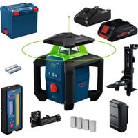 Bosch Rotationslaser GRL18V-4-34CVG Akku ProCORE18V 4.0Ah dans L-BOXX, Laser rotatif Vert, Kit