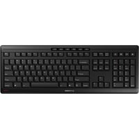 CHERRY Stream Wireless clavier Universel FR sans fil +USB QWERTY US International Noir Noir, Layout EU (QWERTY), Technologie SX, 100%, Taille réelle (100 %), Avec fil &sans fil, FR sans fil +USB, QWERTY, Noir