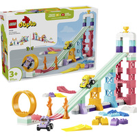LEGO DUPLO Town Tremplins créatifs avec petites voitures Set 3-en-1, Jouets de construction 
