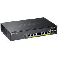 Zyxel GS2220-10HP-EU0101F commutateur réseau Géré L2 Gigabit Ethernet (10/100/1000) Connexion Ethernet, supportant l'alimentation via ce port (PoE) Noir, Switch Géré, L2, Gigabit Ethernet (10/100/1000), Connexion Ethernet, supportant l'alimentation via ce port (PoE), Grille de montage