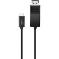 goobay 79295 câble vidéo et adaptateur 1,2 m USB Type-C DisplayPort Noir Noir, 1,2 m, USB Type-C, DisplayPort, Mâle, Mâle, Droit