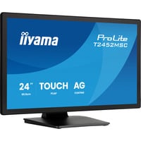 iiyama ProLite T2452MSC-B2AG 24" Moniteur tactile Noir (Mat), 1x DisplayPort, 1x HDMI, 2x USB-A, 120 Hz, 61 cm (24"), 1920 x 1080 pixels, Full HD, LED, 5 ms, Noir