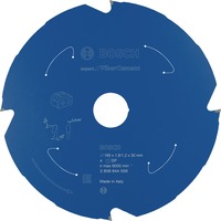 Bosch EXPERT FOR FIBRE CEMENT lame de scie circulaire 19 cm 1 pièce(s) Diamant polycristallin (PCD), Panneau en fibre de ciment, 19 cm, 3 cm, 1,2 mm, 8000 tr/min