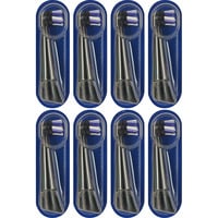 Braun Oral-B iO Blanc Éclatant 8 pièces, Tête brosse à dent électrique Noir