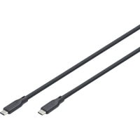 Digitus Câble de connexion en silicone USB4 Gen 2x2 USB-C > USB-C Noir