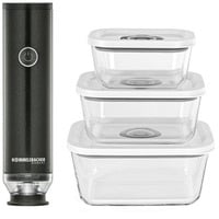 Rommelsbacher Set de démarrage appareil de mise sous vide manuel VAC 253/S, Machine à aspirer Anthracite