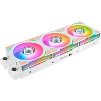 Thermaltake SWAFAN 120 EX INFINITY ARGB Sync PC Cooling Fan Wood Edition ventilateurs de boîtier Blanc, 3 pièces, 124 x 120 x 28 mm