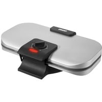 Unold 48241 moule à gauffres 2 gauffre(s) 1300 W Noir, Argent, Machine à gauffre Argent/Noir, 2 gauffre(s), Cœur (forme), Noir, Argent, Métal, 0,95 m, Noir