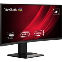 ViewSonic Display VG3419C écran plat de PC 86,4 cm (34") 3440 x 1440 pixels UltraWide Quad HD LED Noir Moniteur incurvé Noir (Mat), 1x DisplayPort, 1x HDMI, 1x USB-C, 3x USB-A, 1x RJ-45, 120 Hz, 86,4 cm (34"), 3440 x 1440 pixels, UltraWide Quad HD, LED, 3,5 ms, Noir
