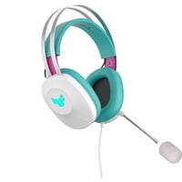 ASUS TUF Gaming H1 Gen II Hatsune Miku Edition Casque Avec fil Arceau USB Type-A Rose, Turquoise, Blanc casque gaming over-ear Blanc/Turquoise, Avec fil, Gaming, 20 - 20000 Hz, 297 g, Casque, Rose, Turquoise, Blanc