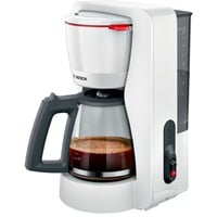 Bosch TKA2M111 machine à café Manuel Machine à café filtre 1,25 L, Machine à café à filtre Blanc/gris, Machine à café filtre, 1,25 L, Café moulu, Blanc