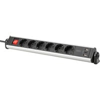 Digitus Multiprise de bureau 6 prises, 3x USB Argent/Noir