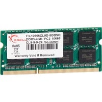 G.Skill SQ 4 Go DDR3-1066 (1x 4 Go) mémoire PC portable F3-8500CL7S-4GBSQ, SO-DIMM