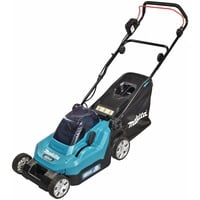 Makita Tondeuse à gazon sans fil Makita DLM382Z Bleu/Noir, (bleu/noir, sans batterie ni chargeur, 4 roue(s))