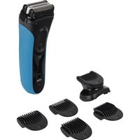 Procter & Gamble Series 3 3010BT, Rasoir Noir/Bleu, Rasoir à grille, Noir, Bleu, Batterie, Batterie intégré, 45 min, 1 h