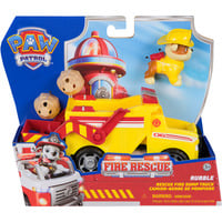 Spin Master VÉHICULE + FIGURINE FIRE RESCUE RUBEN La Pat' Patrouille, Jeu véhicule PAW Patrol VÉHICULE + FIGURINE FIRE RESCUE RUBEN La Pat' Patrouille, Camion benne, 3 an(s), Plastique, Rouge, Jaune
