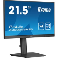 iiyama ProLite XUB2293HSU-B7 écran plat de PC 54,6 cm (21.5") 1920 x 1080 pixels Full HD LED Noir Moniteur Noir (Mat), 1x DisplayPort, 1x HDMI, 2x USB-A, 54,6 cm (21.5"), 1920 x 1080 pixels, Full HD, LED, 1 ms, Noir