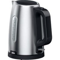 Braun WK 1500 bouilloire 1,7 L 2200 W Noir, Acier inoxydable Acier inoxydable/Noir, 1,7 L, 2200 W, Noir, Acier inoxydable, Indicateur de niveau d'eau, Arrêt de sécurité en cas de surchauffe