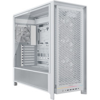 Corsair boîtier midi tower Blanc | 4x USB-A | 1x USB-C | RGB | Verre Trempé