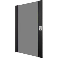 Digitus Porte avant en verre pour armoire murale 19" 20HE série Unique, Panneau avant Noir