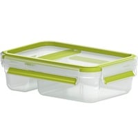 Emsa 518103 boîte hermétique alimentaire 0,6 L Transparent 1 pièce(s), Lunch-Box Vert clair/transparent, 0,6 L, Transparent, Polypropylène (PP), Élastomère thermoplastique (TPE), Allemagne, 135 mm, 195 mm