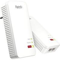 FRITZ! 1240 AX WLAN Set, Powerline Powerline 1240 AX WLAN Set, 1200 Mbit/s, Gigabit Ethernet, 10,100,1000 Mbit/s, Wi-Fi 6 (802.11ax), Monobande (2,4 GHz), 600 Mbit/s