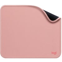 Logitech Mouse Pad Studio Series Rose, Tapis de souris Rose, Rose, Monochromatique, Nylon, Polyester, Caoutchouc, Base antidérapante