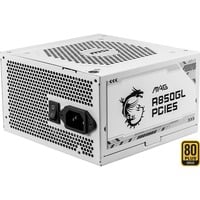 MSI MAG A850GL PCIE5 WHITE unité d'alimentation d'énergie 20+4 pin ATX ATX Blanc alimentation modulaire 850 watt Blanc, 4x PCIe, 850 W, 100 - 240 V, 47 - 63 Hz, 8 A, 4 A, Actif