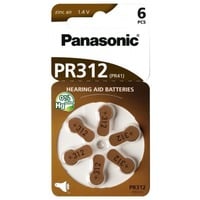 Panasonic Zinc Air PR-312/6LB, Batterie 