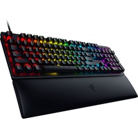 Razer RZ03-03931000-R3G1 clavier USB QWERTZ Allemand Noir, clavier gaming Noir, Layout DE, Razer Clicky Optical (Purple), Taille réelle (100 %), USB, Clavier mécanique, QWERTZ, LED RGB, Noir