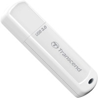 Transcend JetFlash 730 64GB USB 3.0 lecteur USB flash 64 Go USB Type-A 3.2 Gen 1 (3.1 Gen 1) Blanc, Clé USB Argent, 64 Go, USB Type-A, 3.2 Gen 1 (3.1 Gen 1), Casquette, 8,5 g, Blanc