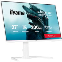 iiyama G-Master GB2771QSU-W1 Red Eagle 27" Moniteur gaming Blanc (mat), 1x DisplayPort, 2x HDMI, 2x USB-C, 2x USB-A, 200 Hz, 68,6 cm (27"), 2560 x 1440 pixels, Wide Quad HD, 2 ms, Blanc
