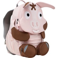 Affenzahn Grand ami Tonie cochon, Sac à dos rose fuchsia/Marron