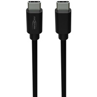 Ansmann Câble de données et de charge USB Type-C vers Type-C Noir