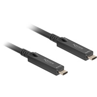 DeLOCK Câble USB-C optique actif Noir, 10 mètres, 8K