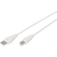 Digitus Câble de connexion USB 2.0 USB-A (connecteur) > USB-B (connecteur) Beige