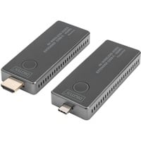 Digitus DS-55324, Extension HDMI Noir/Argent